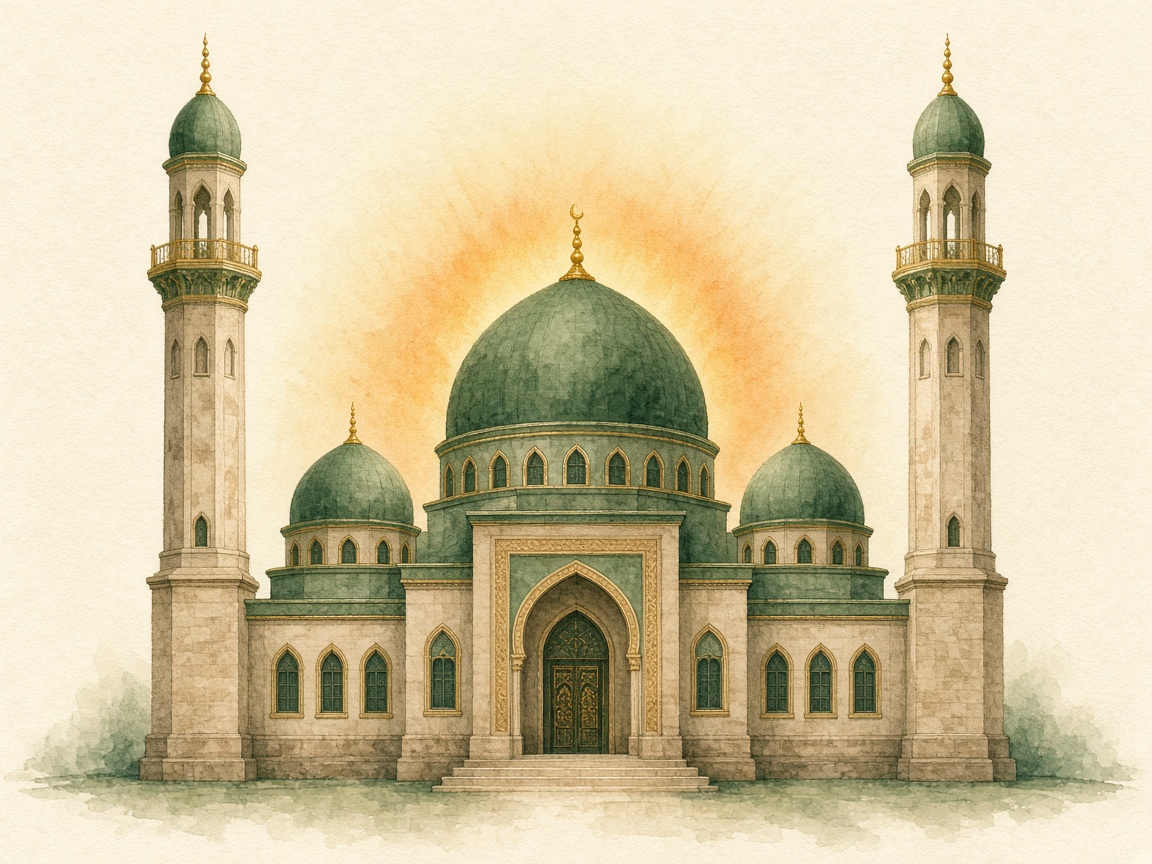 Mosque scene